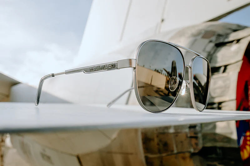 Incline Sunglasses: Gun Metal Front View