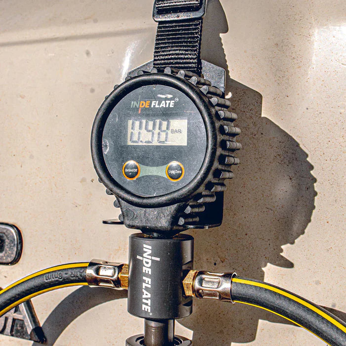 Indeflate Two Hose Unit | Digital Gauge Front View