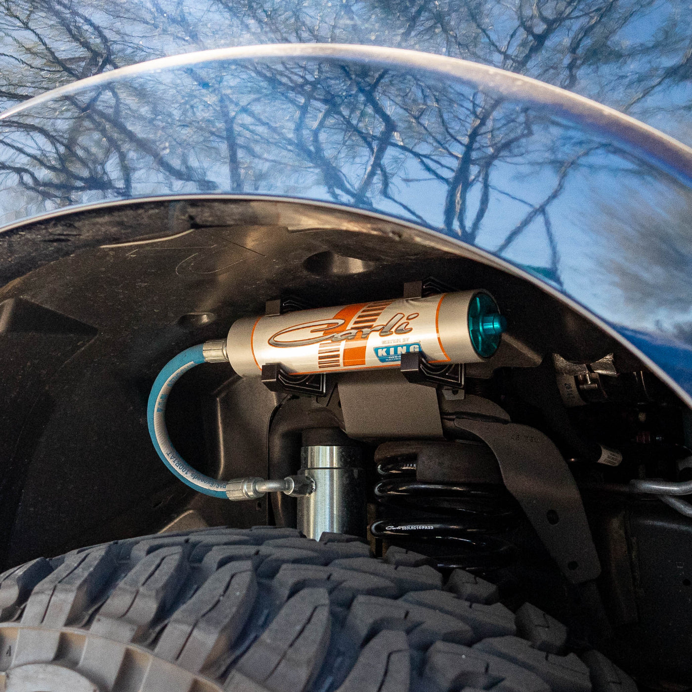 SDHQ Built Billet Reservoir Mounts installed