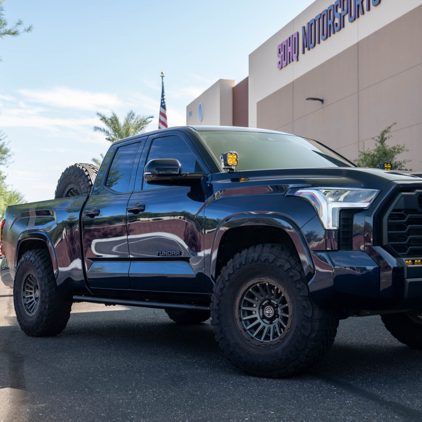 '22-25 Toyota Tundra SDHQ Built Rock Sliders installed