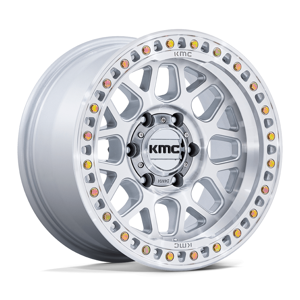 KMC WHEELS | GRS | GLOSS SILVER W/ MACHINED FACE