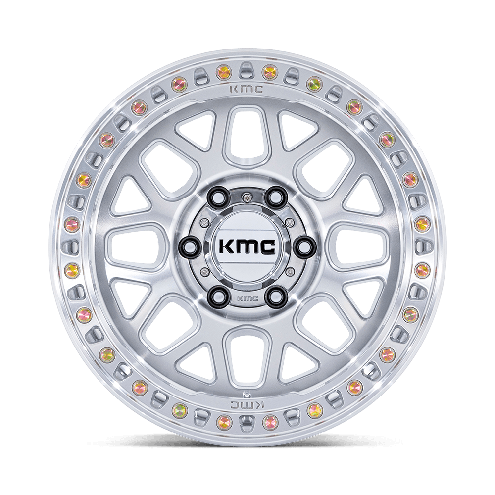 KMC WHEELS | GRS | GLOSS SILVER W/ MACHINED FACE