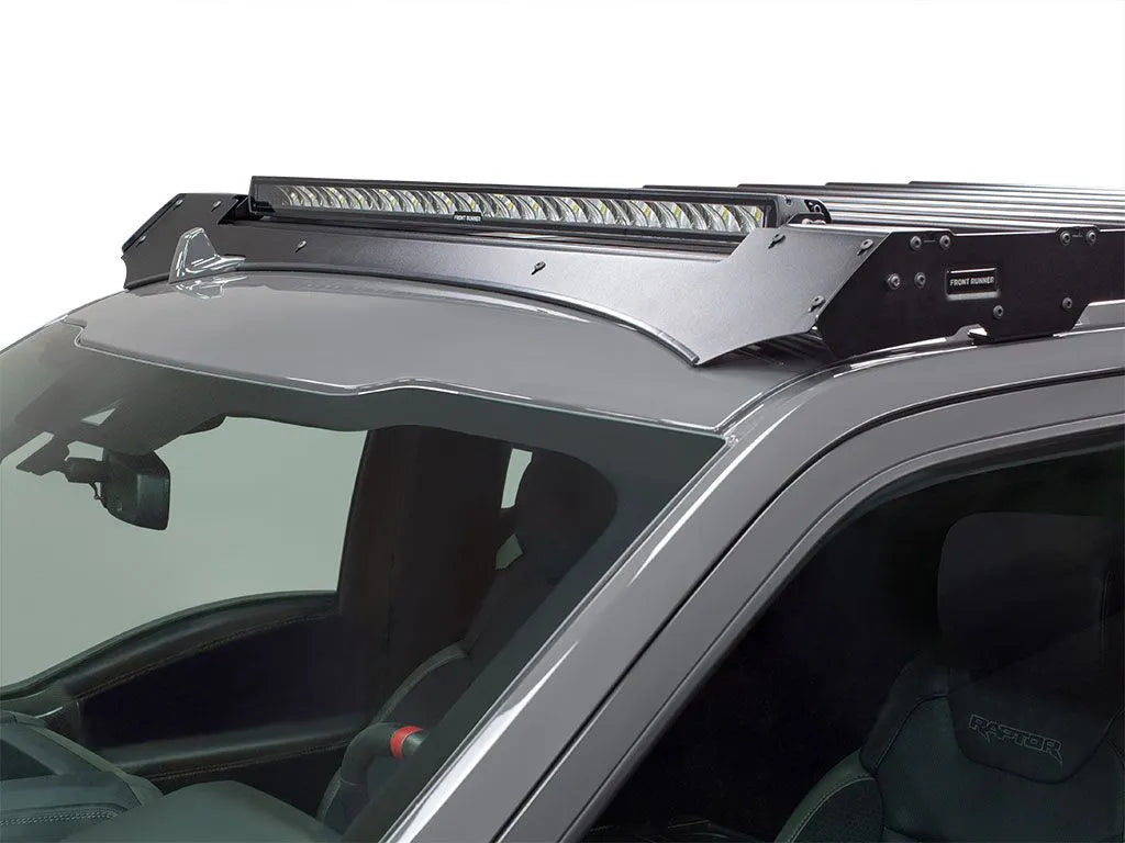 Ford F-150 Super Crew (2018-2020) Slimsport Roof Rack Kit / Lightbar ready Front View