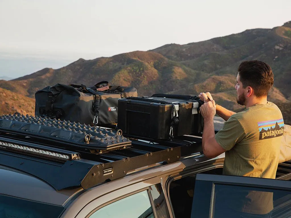 Ford F-150 Super Crew (2018-2020) Slimsport Roof Rack Kit / Lightbar ready Front View