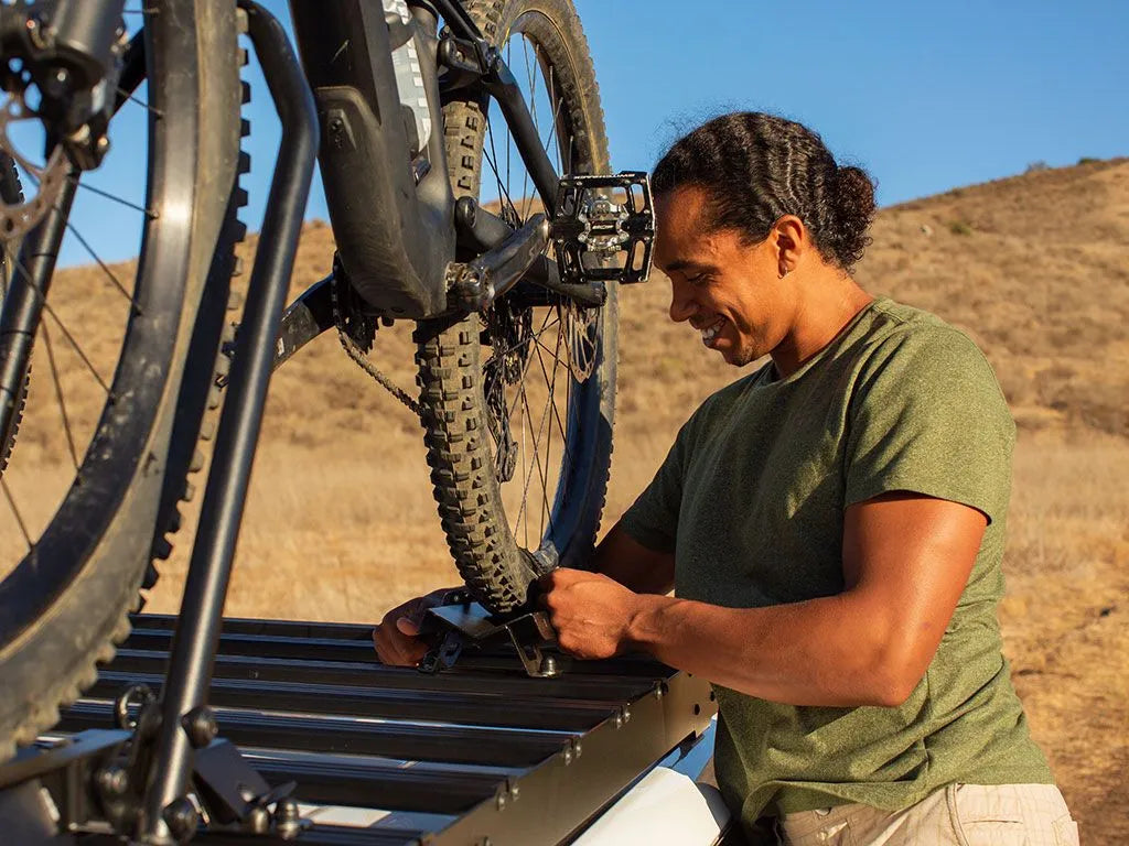 Toyota 4Runner (5th Gen) (2010-Current) Slimsport Roof Rack Kit / Lightbar ready Front View