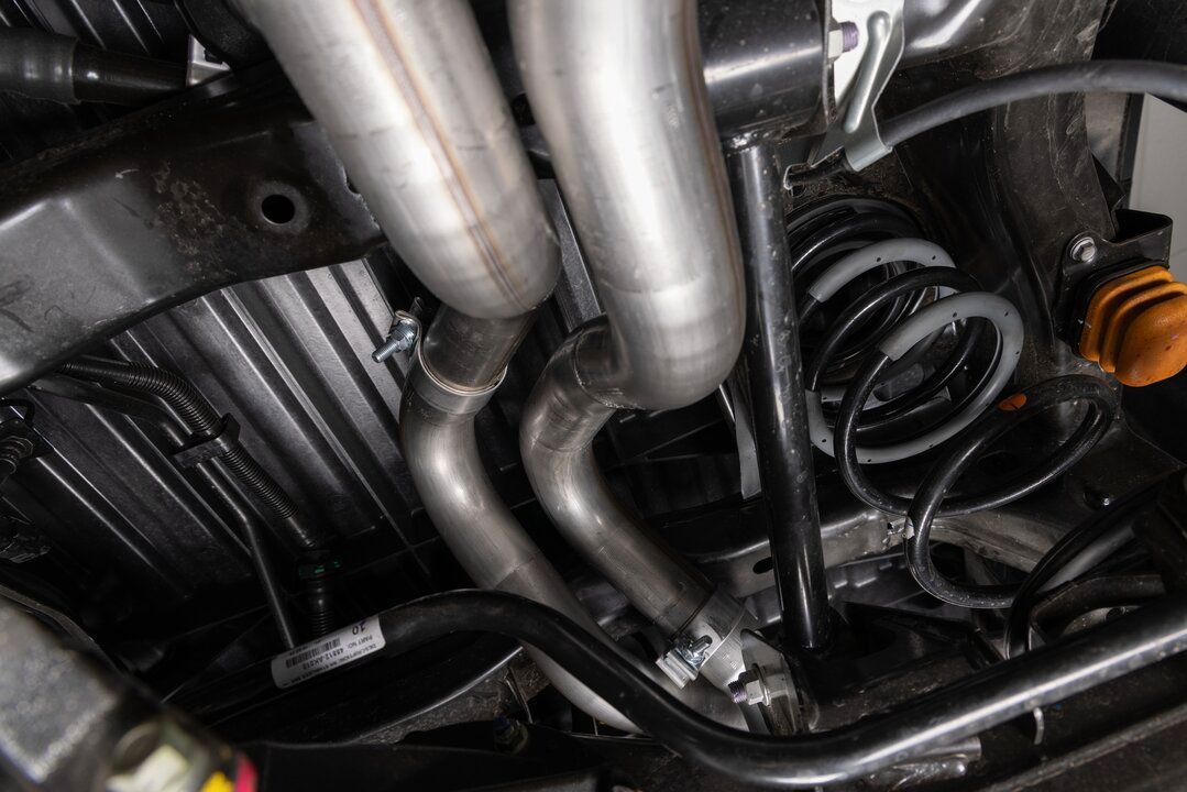 Flowmaster Flow FX Cat-back Exhaust System Close-up Display on Vehicle