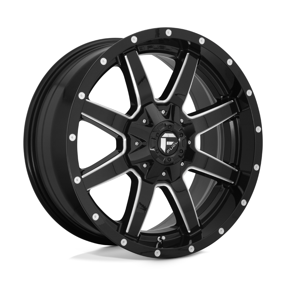 Fuel Wheels | MAVERICK Front View Black
