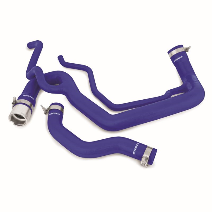 Silicone Coolant Hose Kit, fits Chevrolet/GMC 6.6L Duramax 2006-2010 Front View Blue
