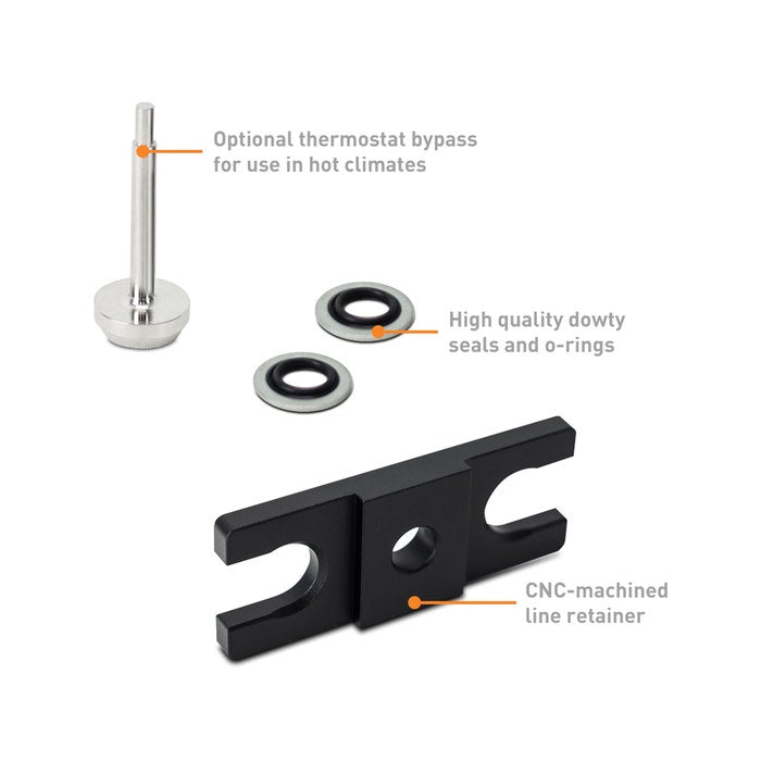 Thermal Bypass Valve Kit, fits Dodge Ram 6.7L Cummins 2019+ Front View