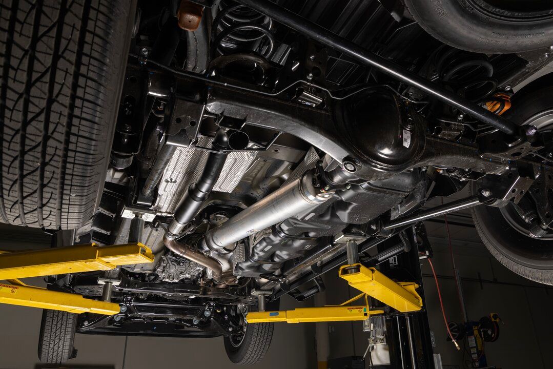 Flowmaster Outlaw Extreme Cat-back Exhaust System Display on Vehicle