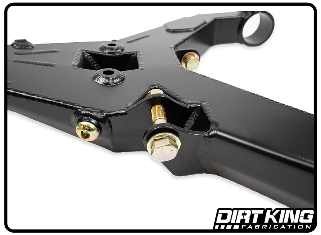 2019+ Silverado/Sierra 1500 DIRT KING Stock-Length Performance Lower Control Arms Close-up Display