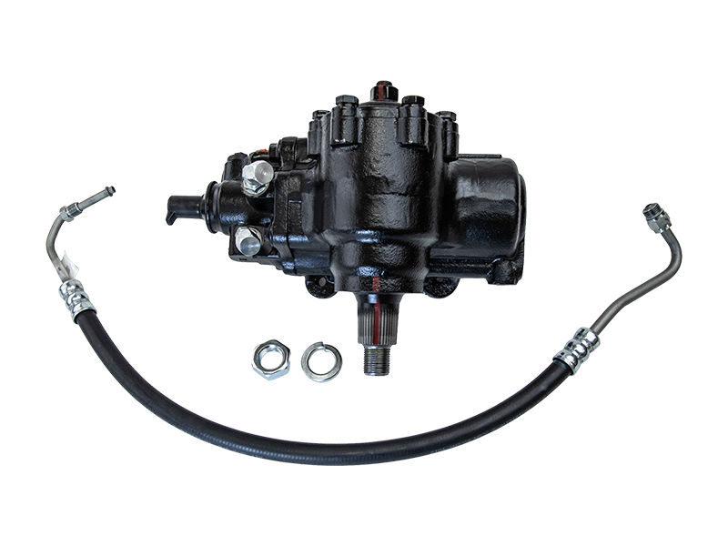 BIG BORE XD Cylinder Assist Steering Gear Box for 1999-2005 Ford F250/F350 Super Duty/Excursion Front View