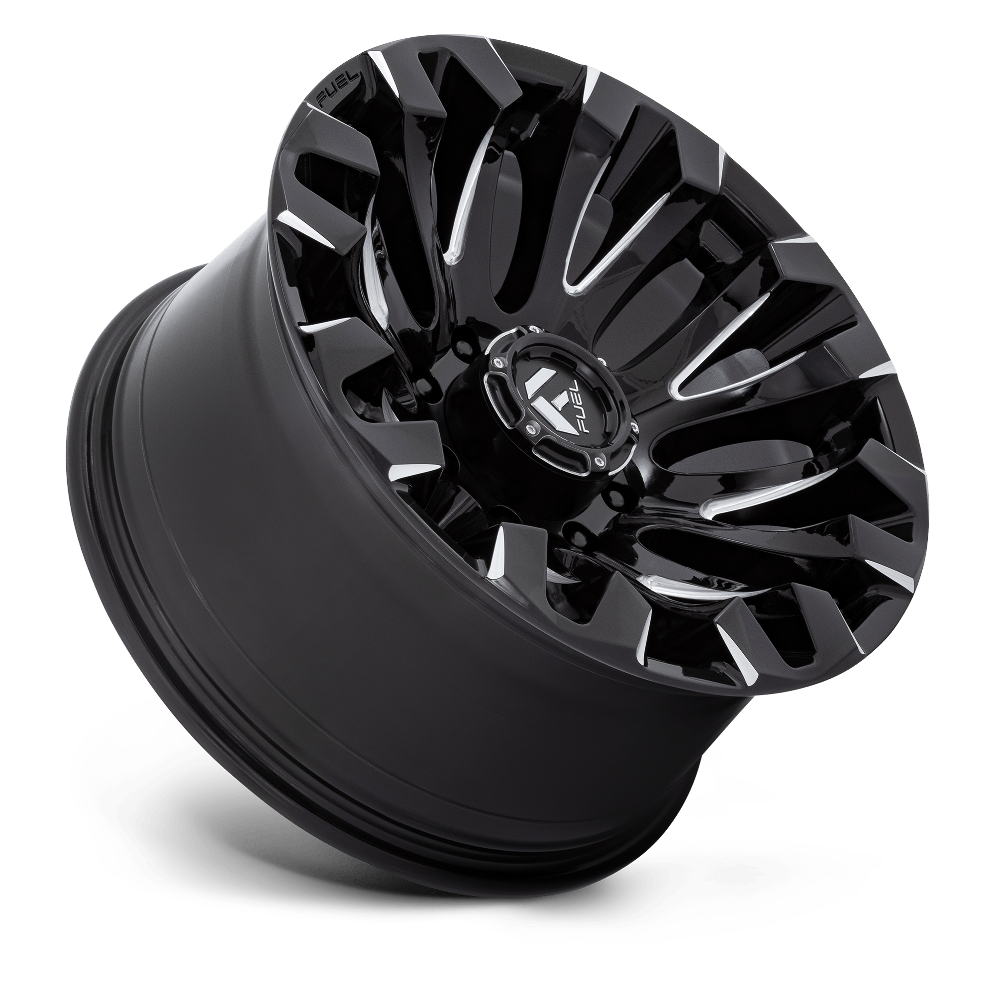 Fuel Wheels | QUAKE Front View Black