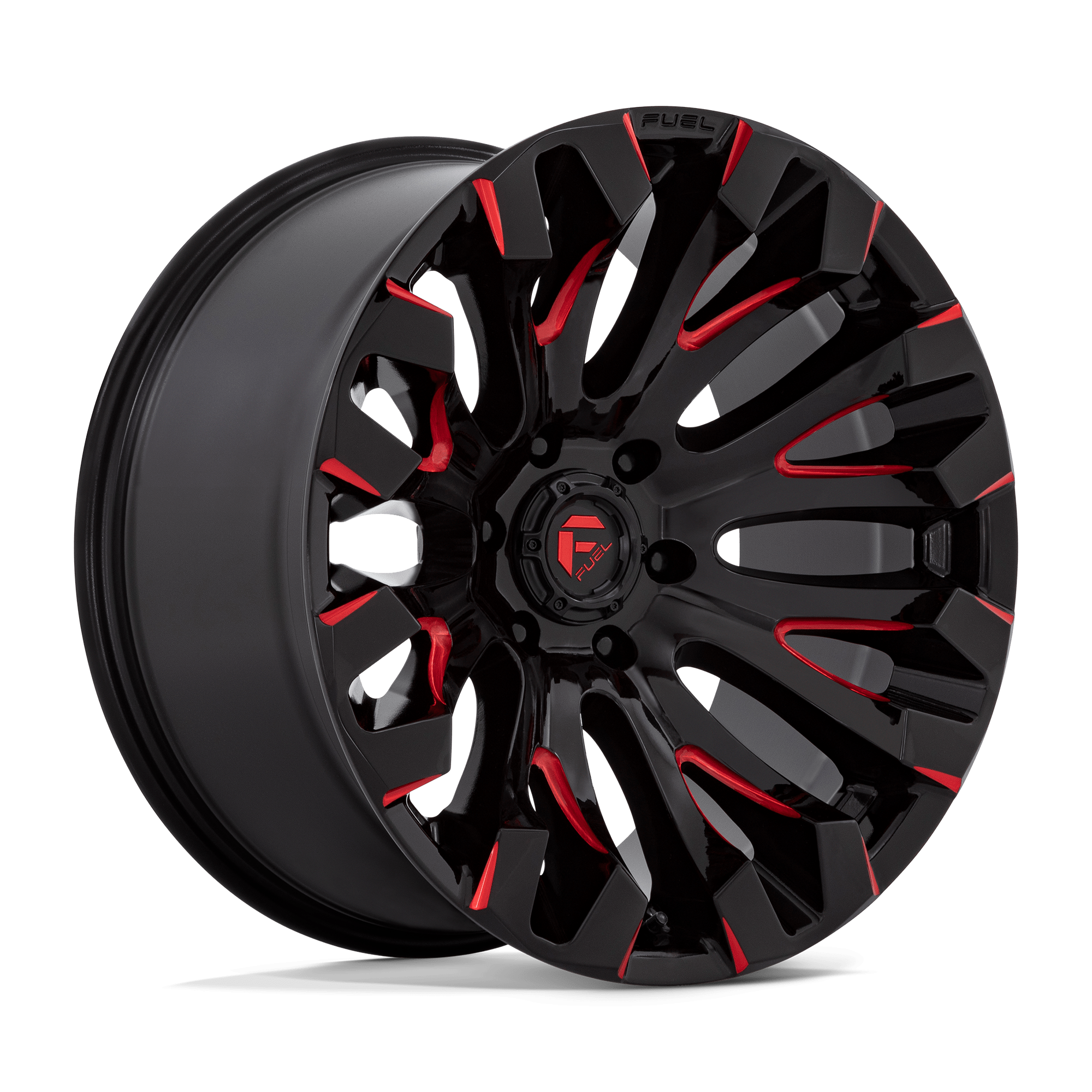 Fuel Wheels | QUAKE Front View Red