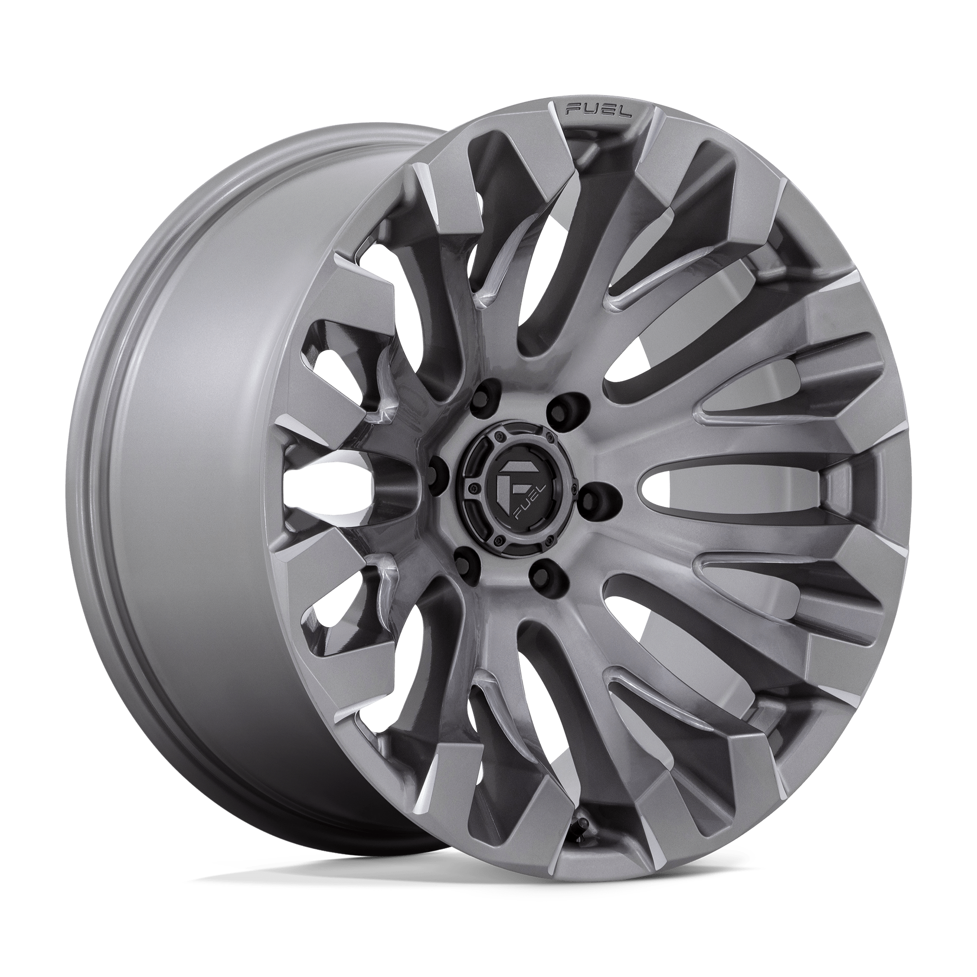 Fuel Wheels | QUAKE Front View Grey