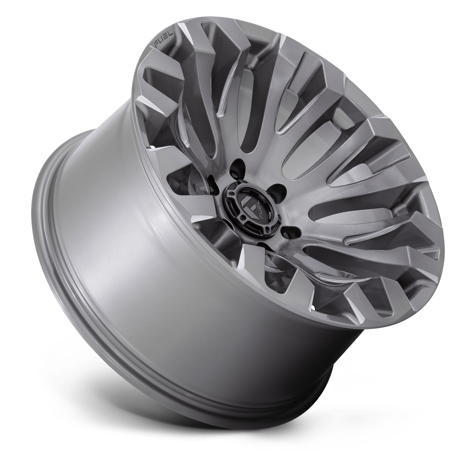 Fuel Wheels | QUAKE Front View Grey