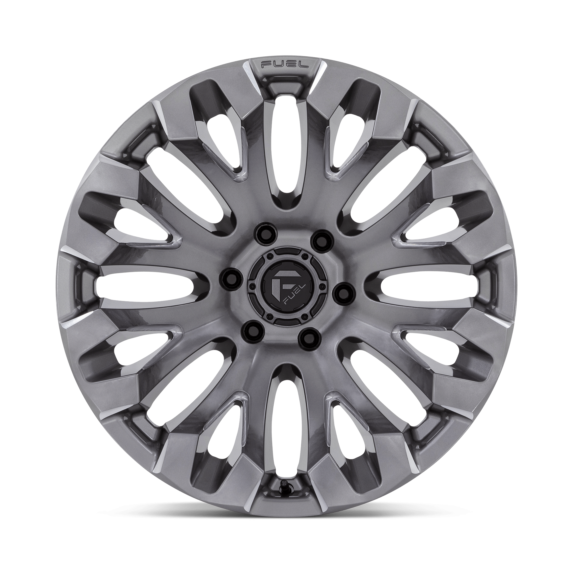 Fuel Wheels | QUAKE Front View Grey