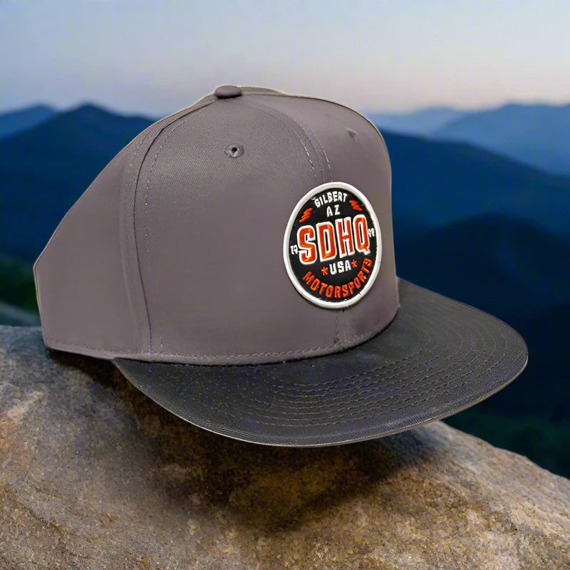 SDHQ Motorsports Gray Snapback Hat