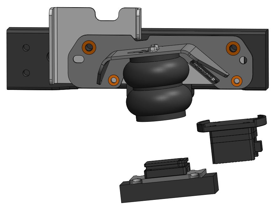 2011-2019 GM/CHEVY 2500/3500 Air Bag Kit Front View