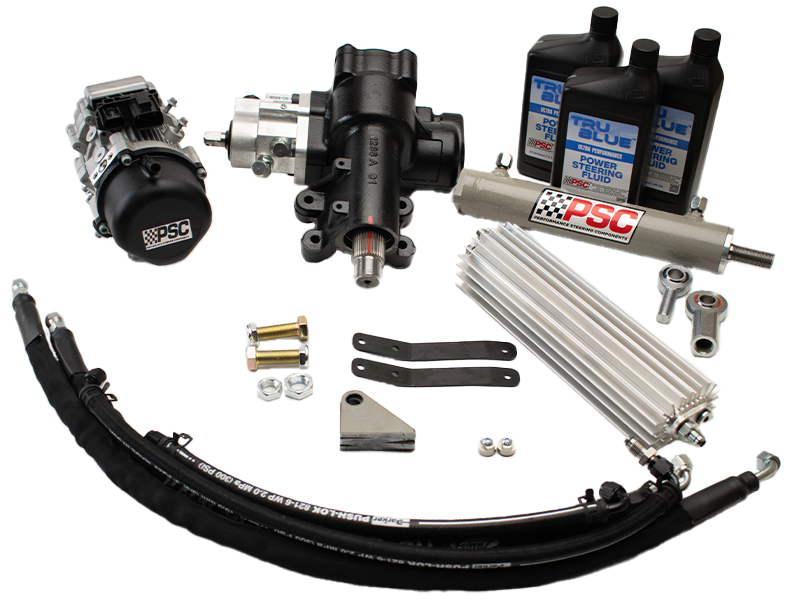 '21-24 Jeep 392 PSC Cylinder Assist™ EHPS Steering Kit w/ 6.75" Axle Stroke Front View