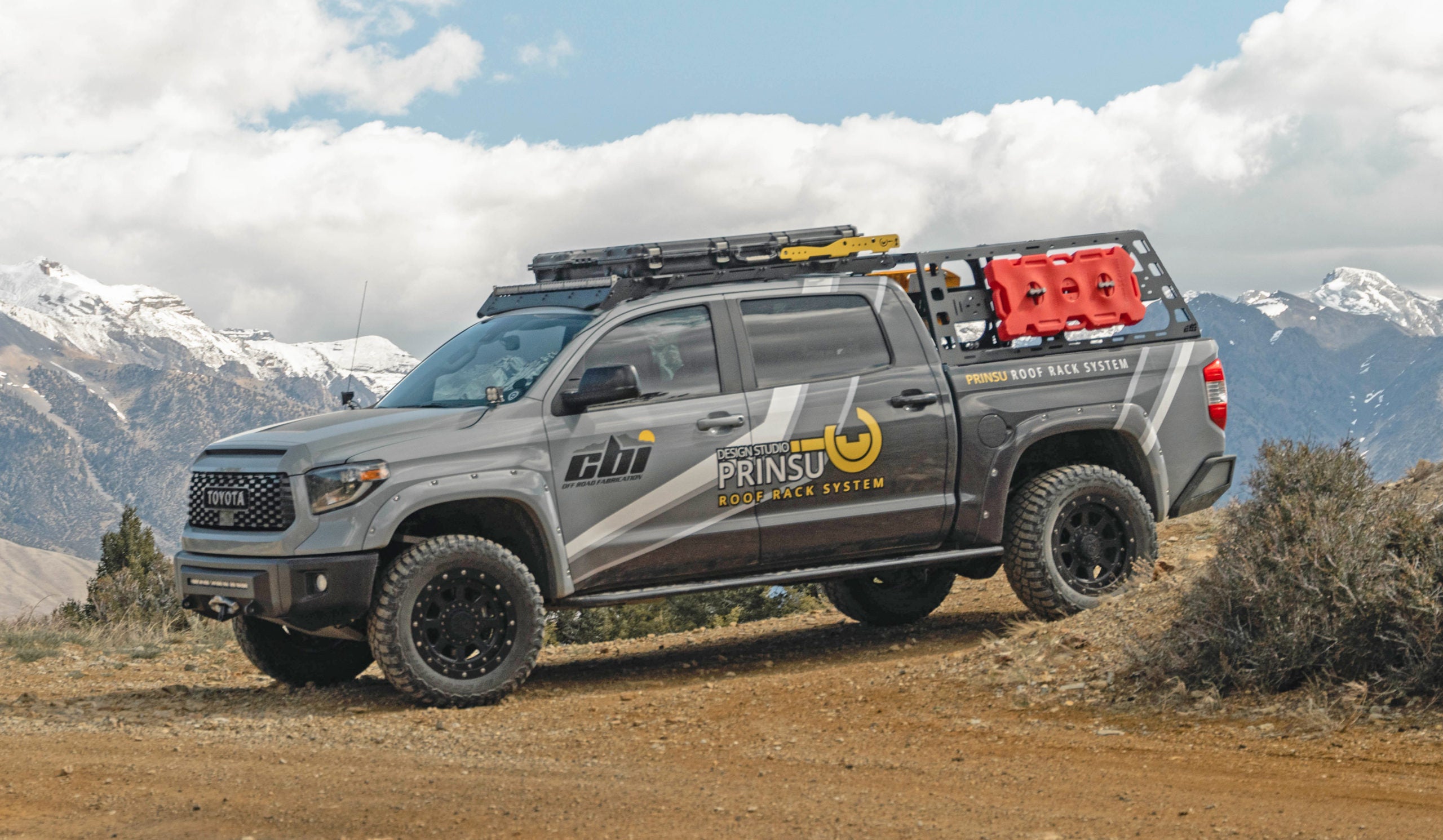 Toyota Tundra Roof Rack Height Bed Rack | 2007-2025 Front View