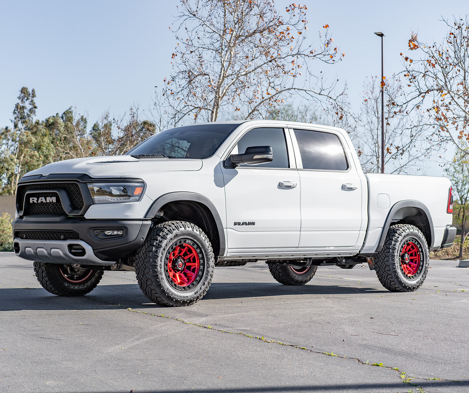 '19-24 Ram 1500 Rebel Carli 2.5 Performance Suspension System w/ Heavy Duty Rear Coil Springs Display on vehicle
