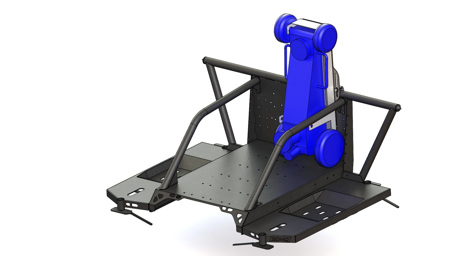 SDHQ Built In-Bed Chase Rack Vertical Pro Jack Mounting Kit