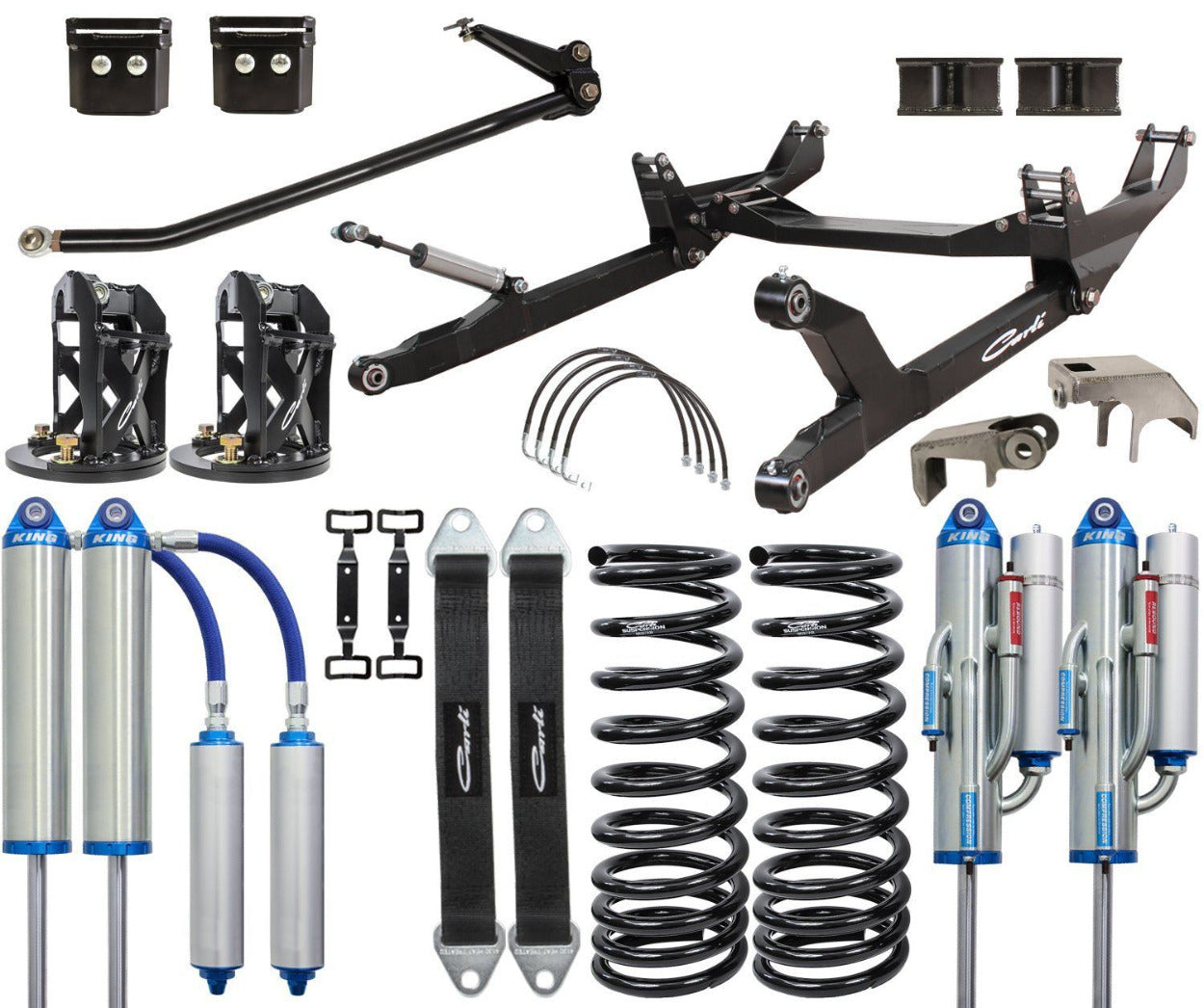 '03-13 Ram 2500/3500 3.5 Unchained System-6" Lift Display of Included Parts