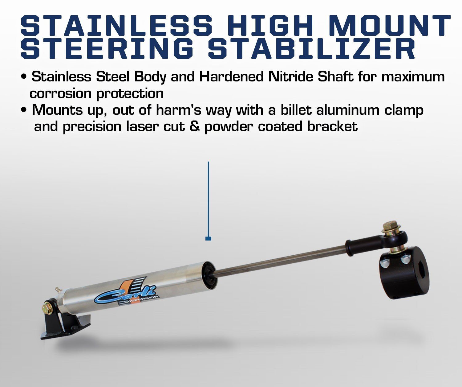'08.5-12 Dodge Ram 2500/3500 Opposing "T-Style" Steering Stabilizer Kit Display and Benefits