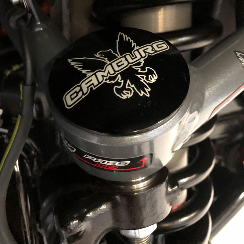 '03-24 Toyota 4Runner 1.25" Uniball Upper Control Arms Logo Display on Vehicle