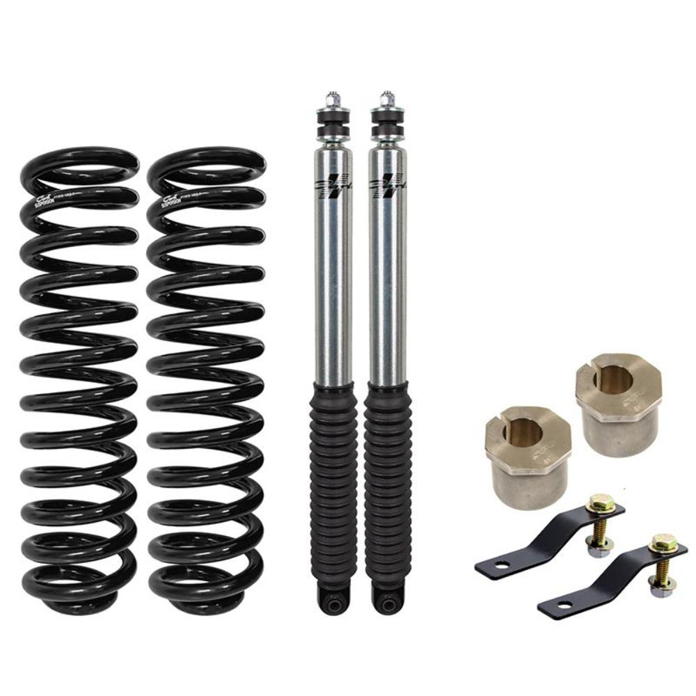 '05-16 Ford F250/350 2.0 Leveling Kit-2.5" Lift Display of Included Parts