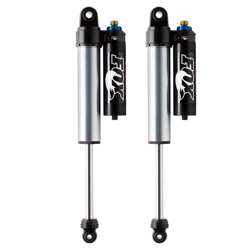 '05-16 Ford F250/350 2.5 Factory Series Piggyback Shocks Suspension Fox 0-1.5" Remote Reservoir with DSC Adjuster display