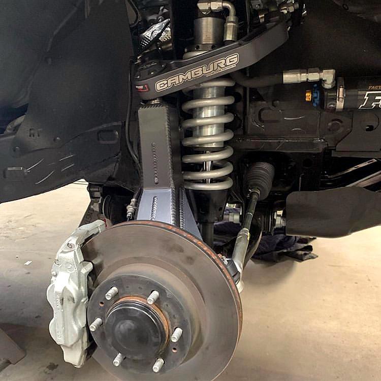 '05-23 Toyota Tacoma Camburg Performance Spindle Kit Close-up Display on Vehicle