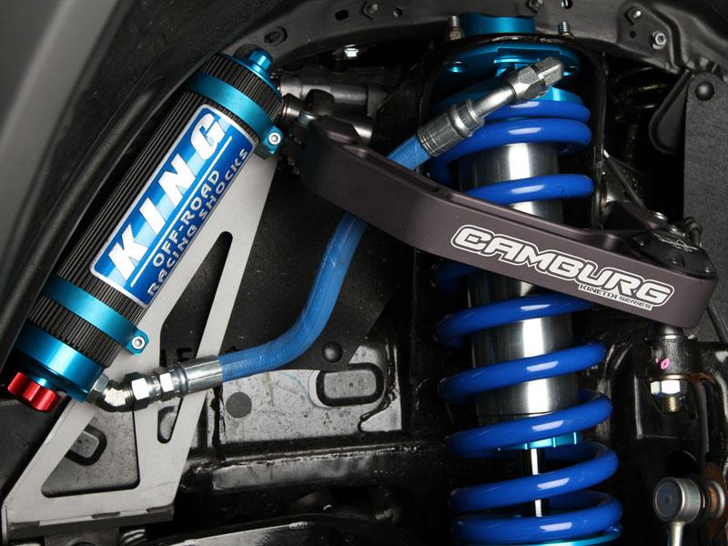 '05-23 Toyota Tacoma Camburg Kinetik Billet Upper Control Arms Close-up Display on Vehicle