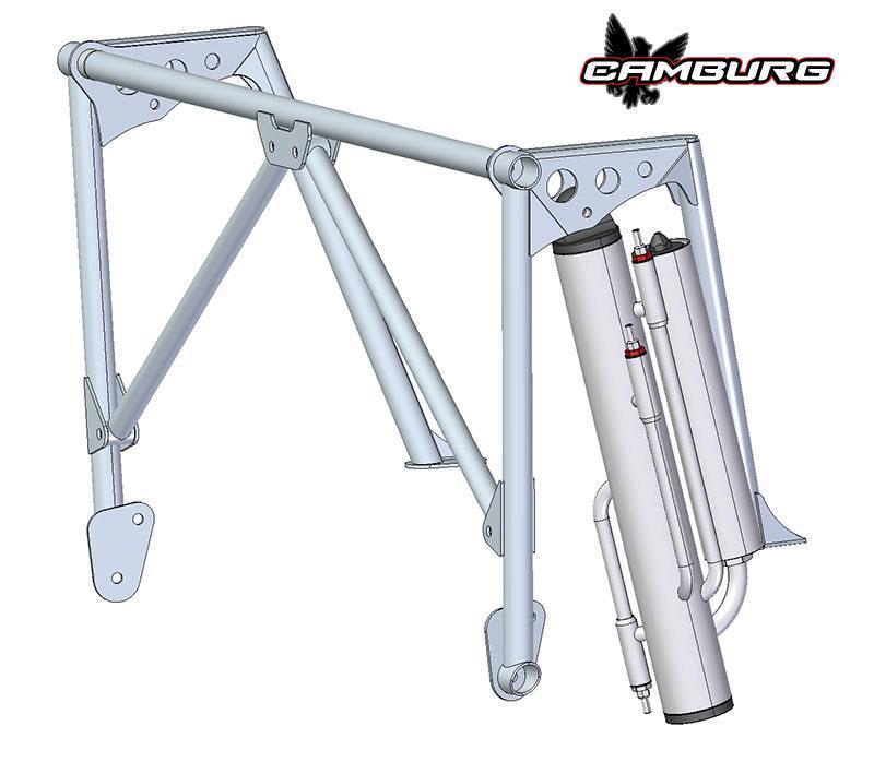 '05-23 Toyota Tacoma  Long Travel Rear Bedcage Suspension Camburg Engineering design