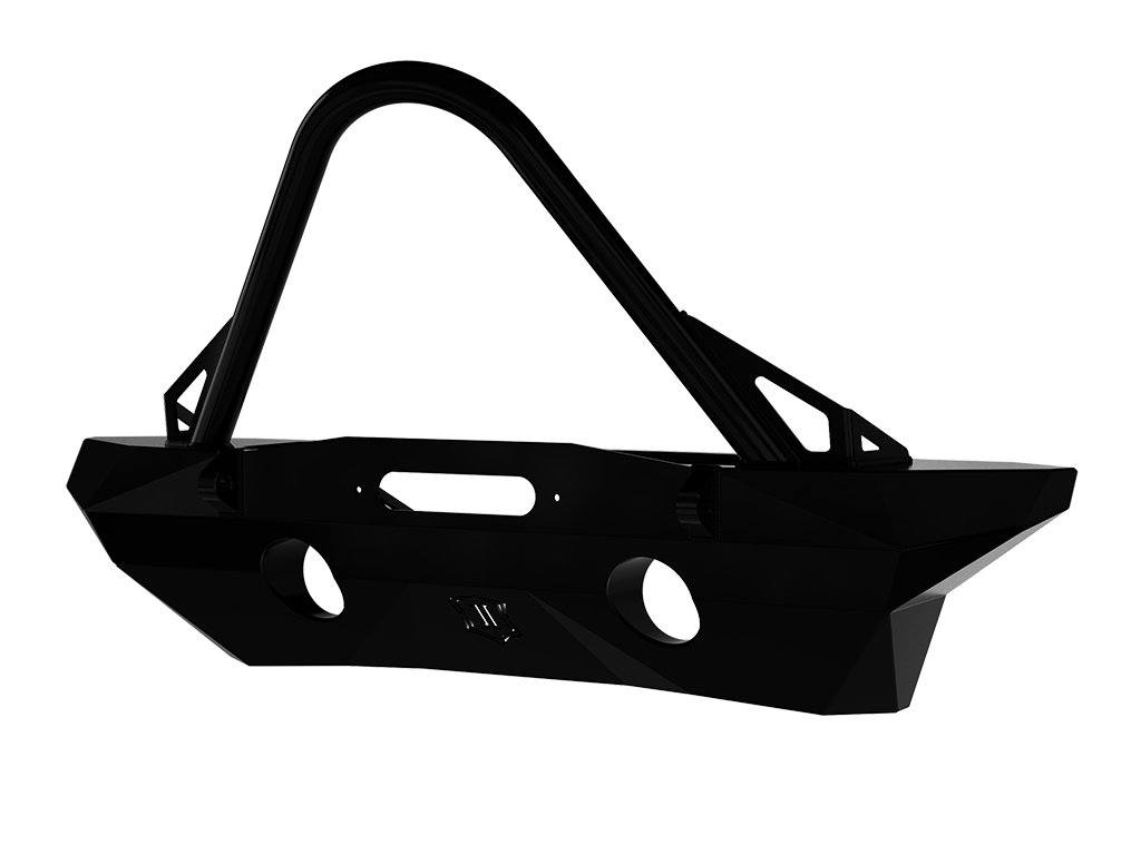 07-18 Jeep JK Pro Series Mid-Width Bumper Rec Winch Mount W/ Stinger Impact Series Off-Road Armor display