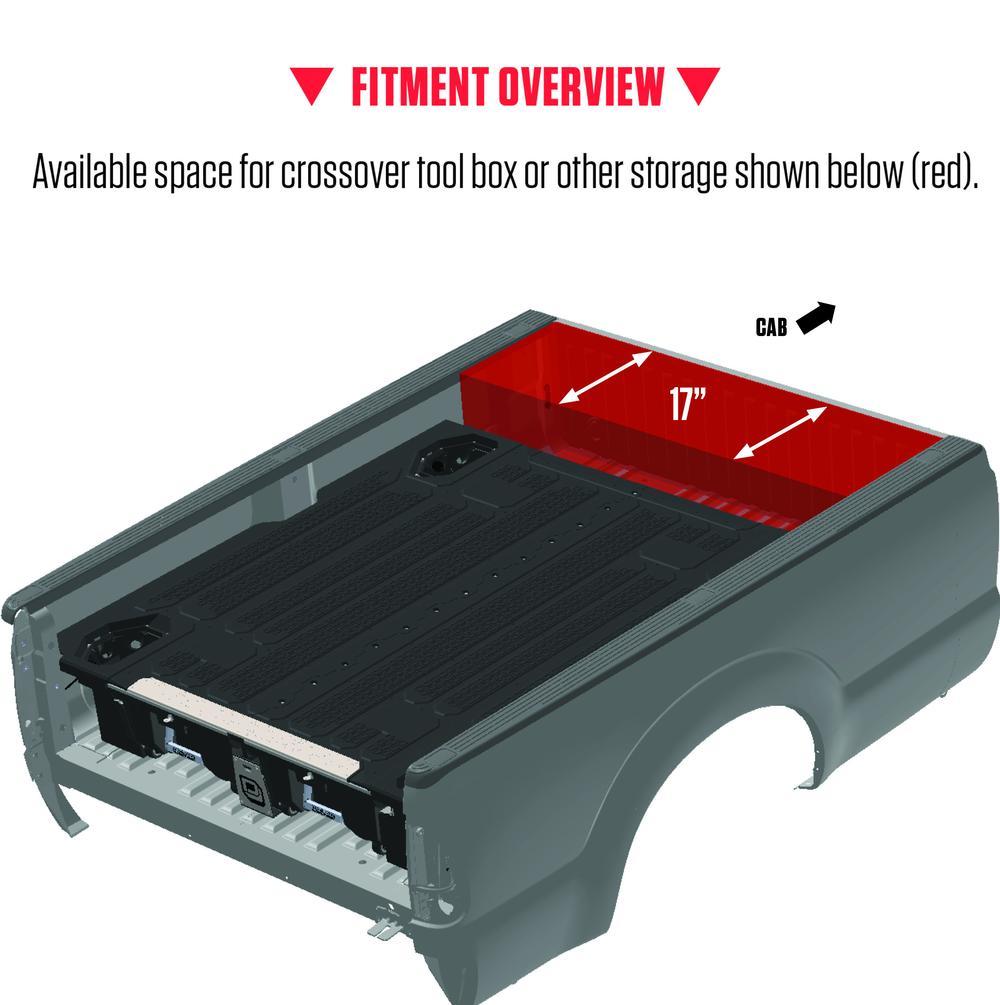 '07-19 Chevy/GMC 2500/3500 Truck Bed Storage System-8ft Bed Fitment Display