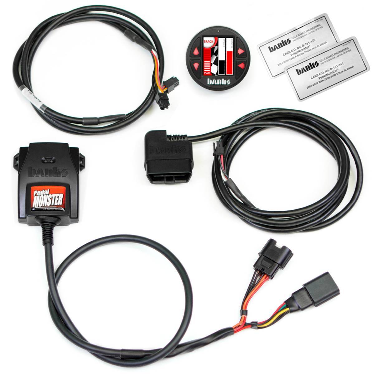 '07-19 Ram Banks Pedal Monster Kit w/iDash SuperGauge Pedal Monster Banks Power Display of Included Parts