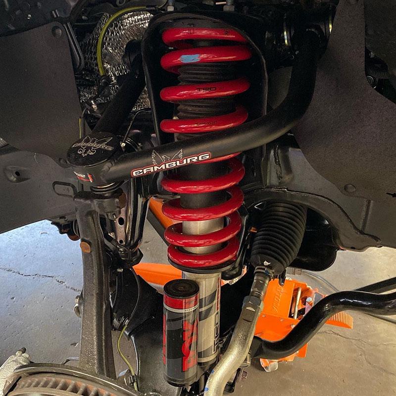 '07-21 Toyota Tundra Camburg X-Joint Upper Control Arms Close-up Display on Vehicle