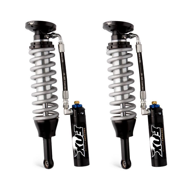 '07-21 Toyota Tundra Fox 2.5 Factory Series RR Front Coilovers Display of Included Parts