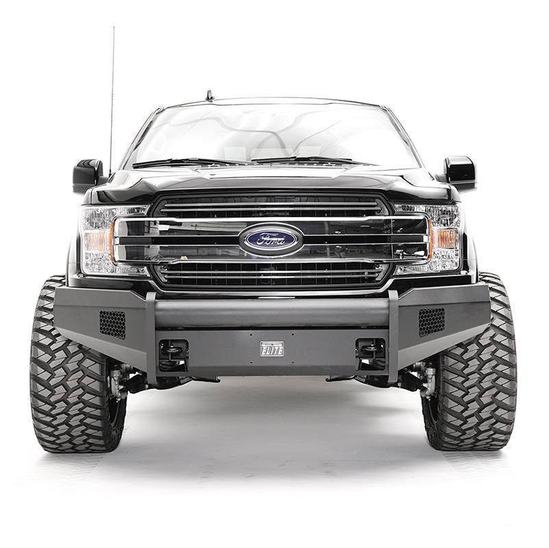 09-22 Ford F150 Elite Black Steel Series Front Bumper w/No Grill Guard Fab Fours display