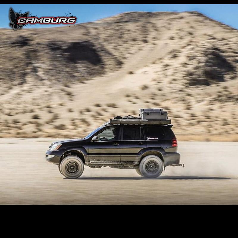 03-09 Lexus GX470 Camburg Fox 2.5 Performance Kit Display on Vehicle