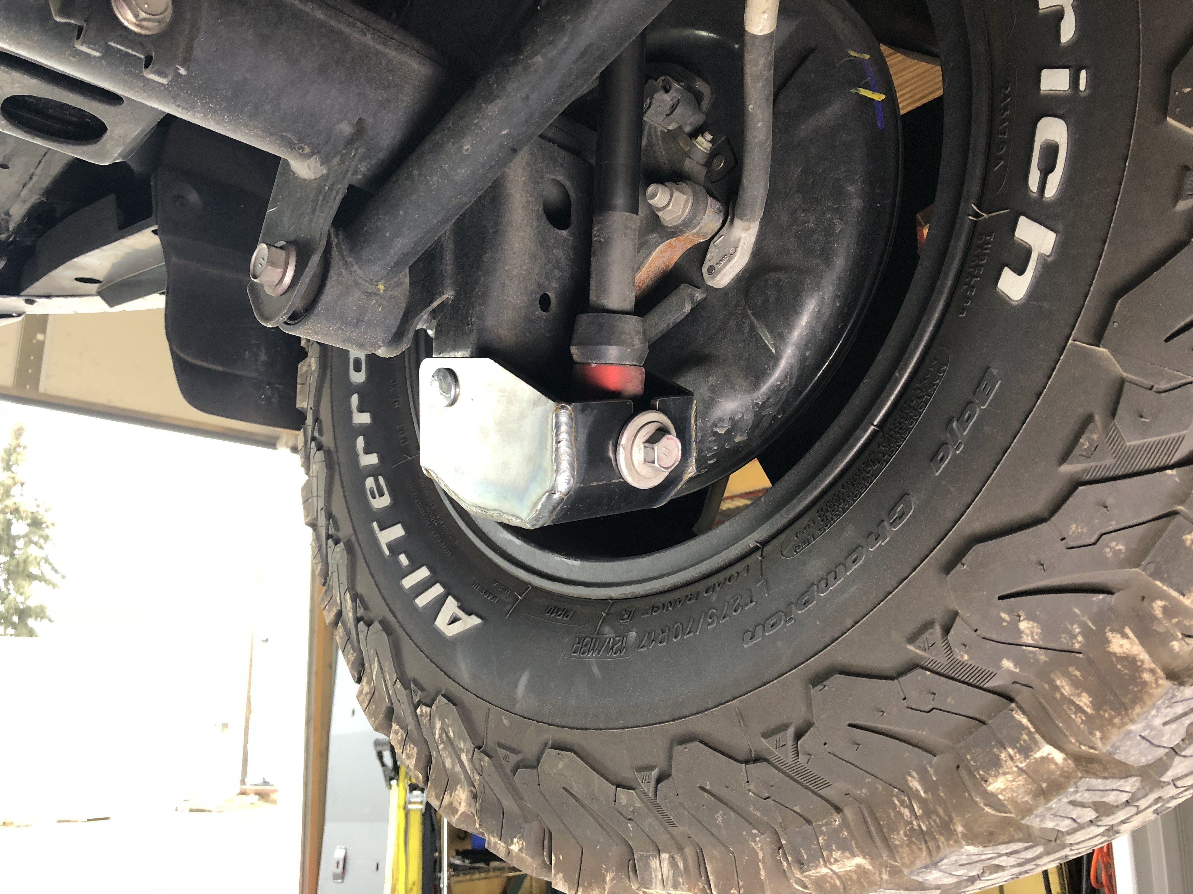 10-23 Toyota 4Runner Rear Shock Mount Skid Plates Skid Plate RCI Off Road display