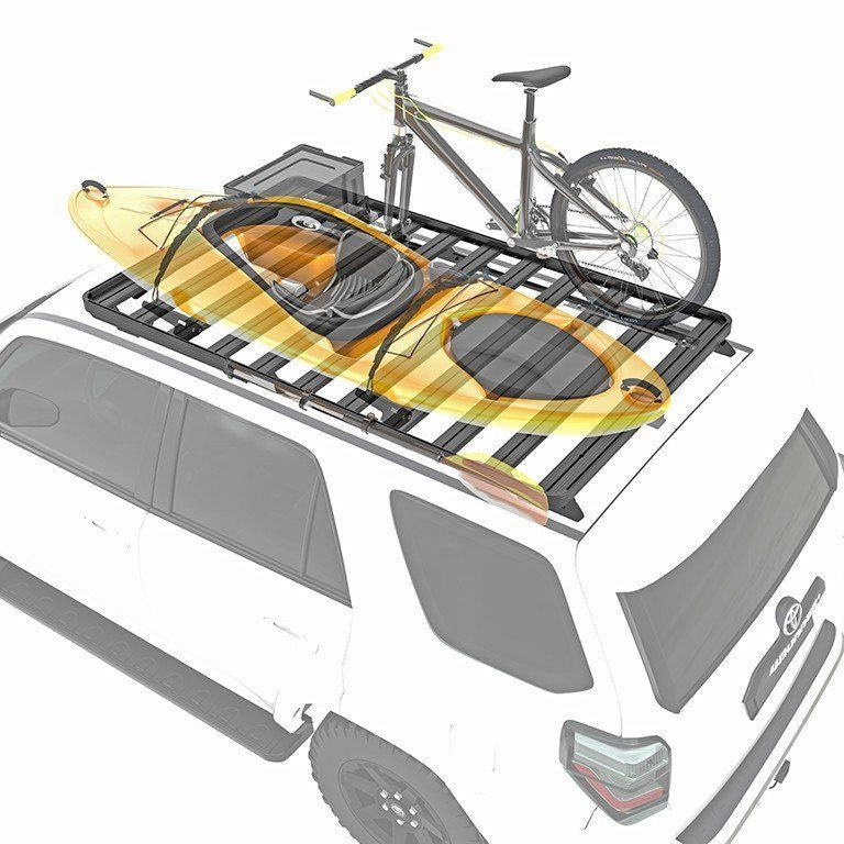 '10-23 Toyota 4Runner Slimline II Roof Rack Kit Display on Vehicle of usage