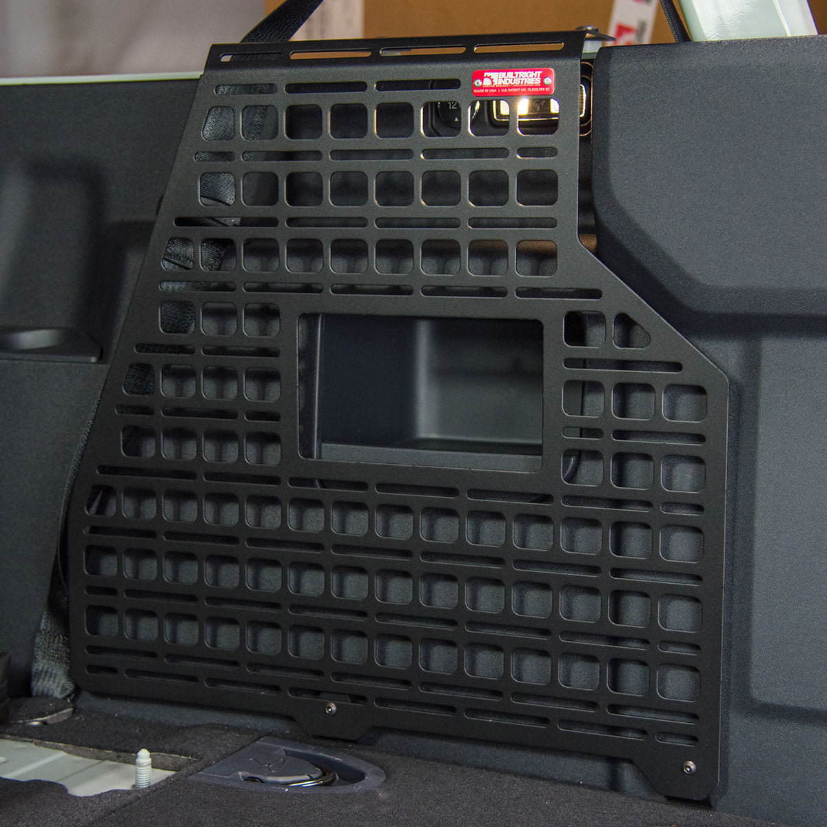 '21-24 Ford Bronco 2-Door Builtright Industries Molle Compatible Cargo Panel-Full Kit Display in Vehicle