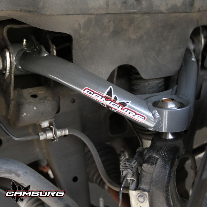 '11-19 Chevy/GMC 2500/3500 Camburg 1.25" Uniball Upper Control Arms Close-up Display on Vehicle