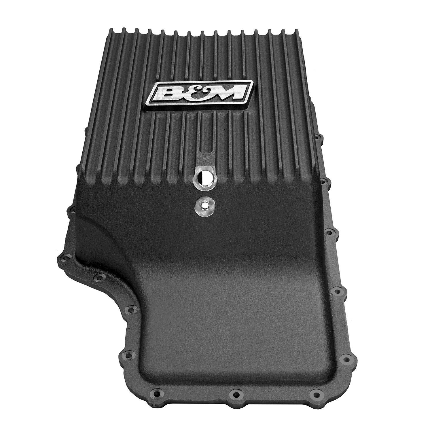 '11-21 Ford F250/F350 B&M HI-TEK Deep Transmission Pan - Black Drivetrain B&M (top part)