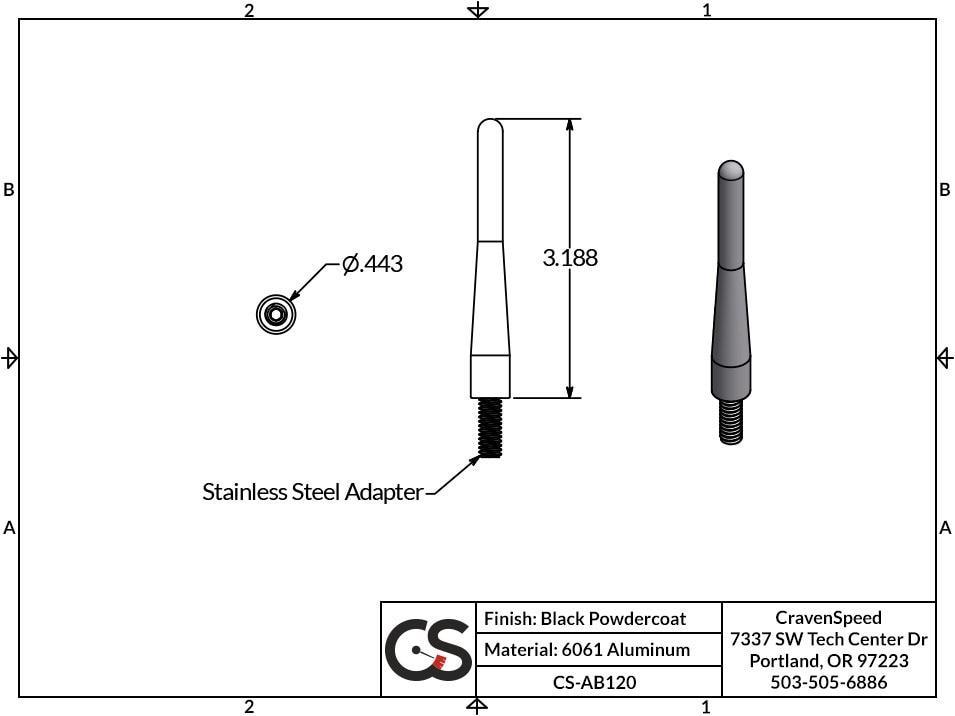 '11-23 Ford F250/350 Orginal Stubby Antenna Design and Measurements