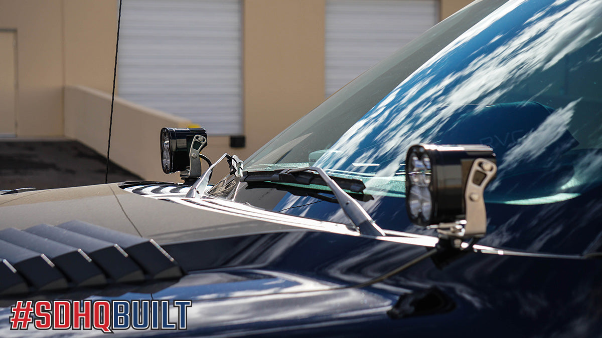 '09-14 Ford F-150 SDHQ Built A-Pillar Light Mounts display