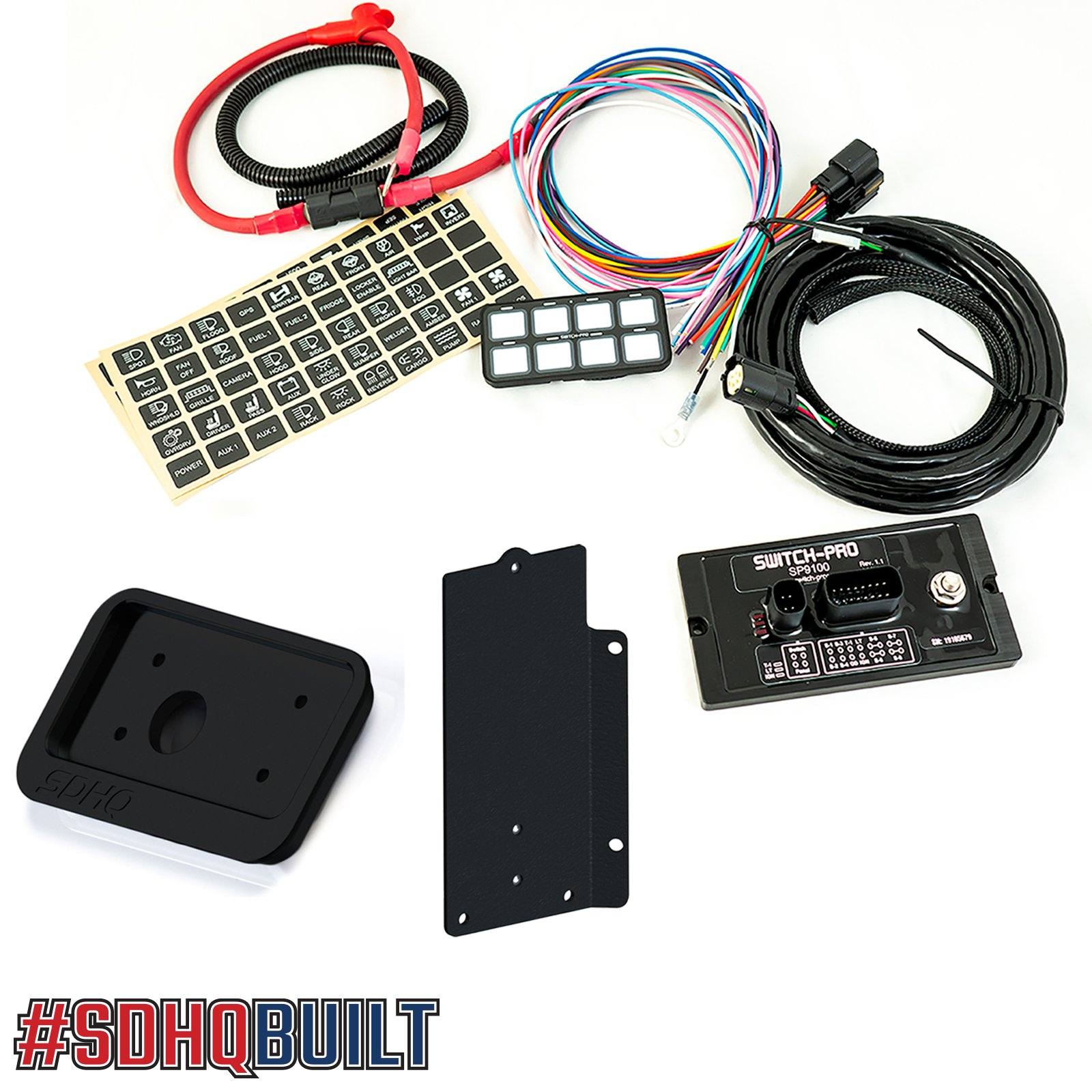 '14-21 Toyota Tundra SDHQ Built Complete Switch Pros Mounting Kit Lighting SDHQ Off Road